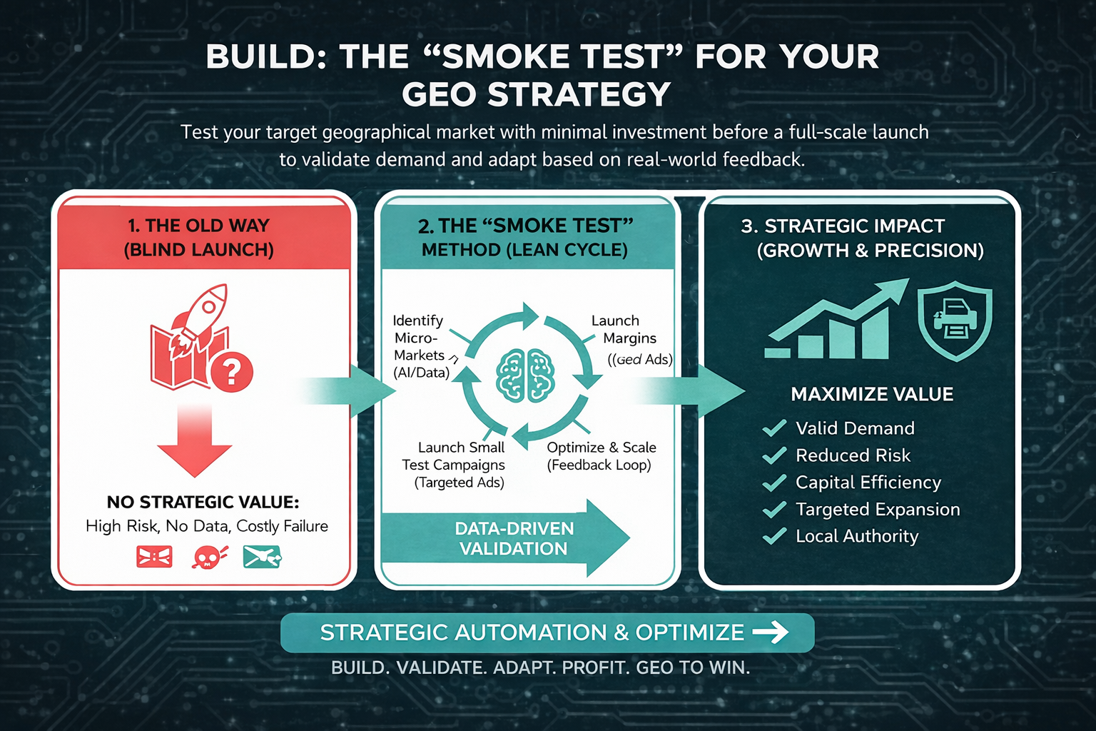 Build The "Smoke Test" for Your GEO Strategy