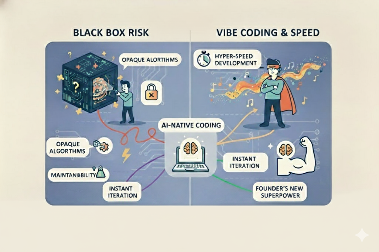 The Future of Prototyping: Managing the Black Box Risk in AI-Native Coding for Lean Startups