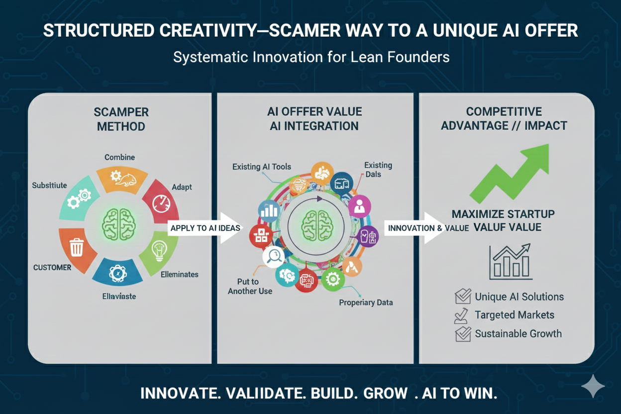 Structured Creativity—SCAMPERing Your Way to a Unique AI Offer